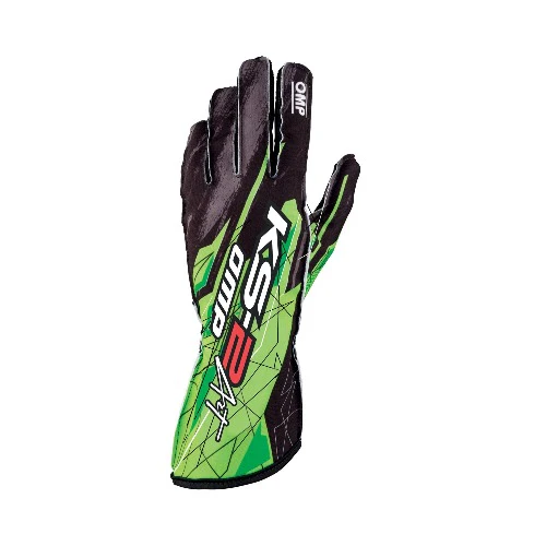 OMP KS-2 ART RACE GLOVES Green